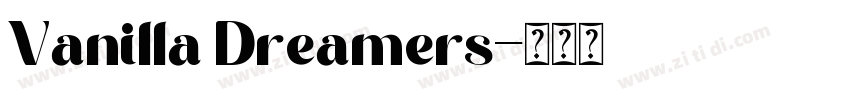 Vanilla Dreamers字体转换